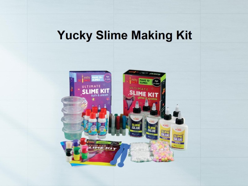 yucky science Ultimate Slime Making Kit for Kids Fluffy and