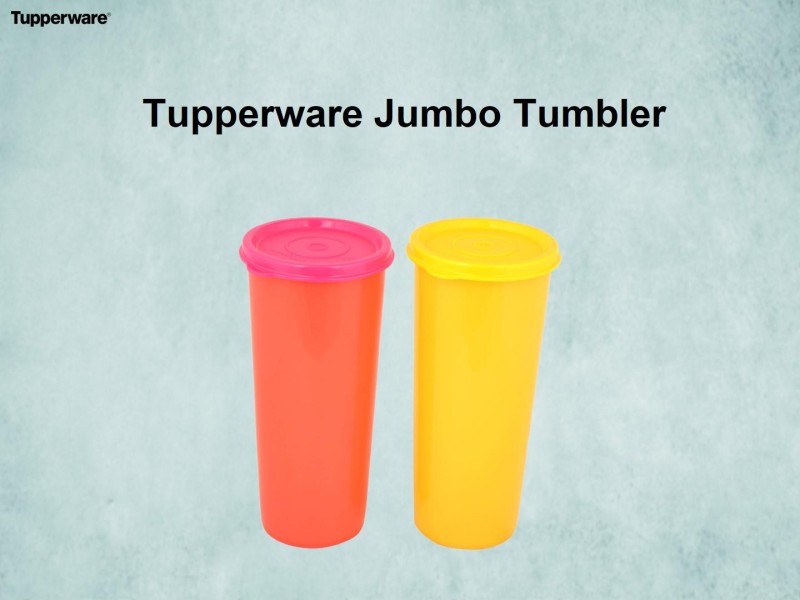 TP-640-T212 Tupperware Plastic Jumbo Tumblers (Set of 4)