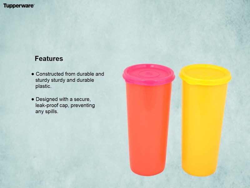 Tupperware Drinking Tumbler 450 ml 4pc Orange, Yellow in Bangalore at best  price by Kanchana - Justdial