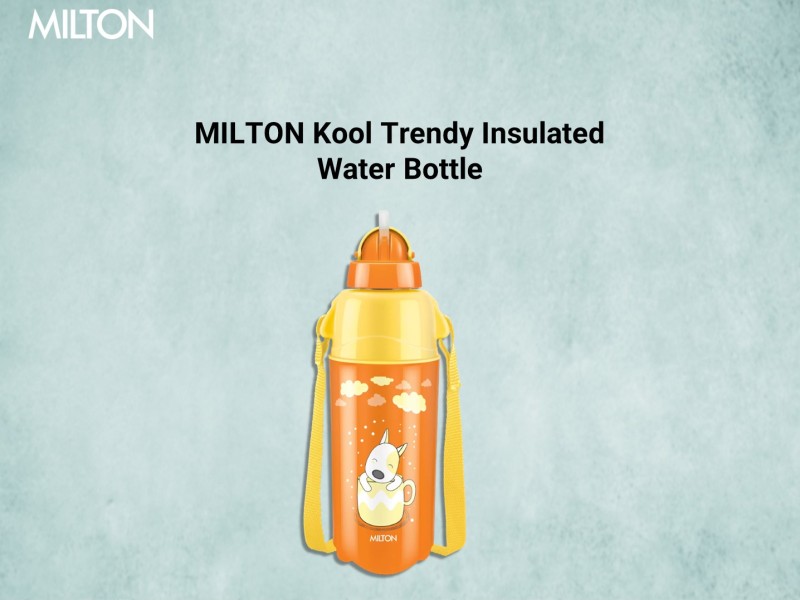 Milton Kool Trendy 500 Plastic Insulated Water Bottle with Straw for Kids,  490 ml, Purple | School B…See more Milton Kool Trendy 500 Plastic Insulated