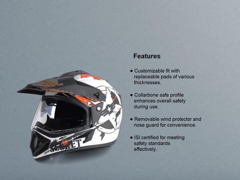 Vega off road dv secret best sale motorbike helmet