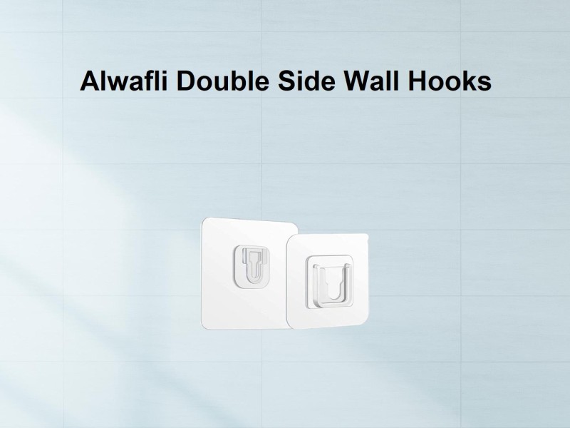 ALWAFLI Self Adhesive Double Side Pack of 10 (Male/Female) Wall