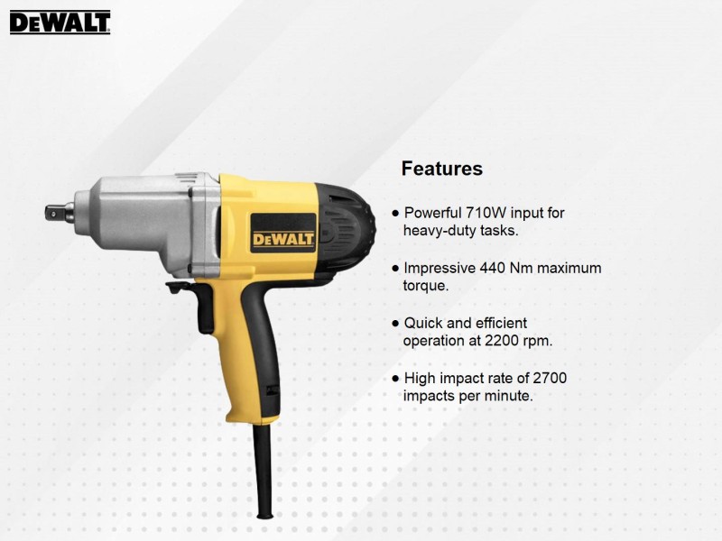 DEWALT 13mm Heavy Duty Corded Impact Wrench Price in India Buy