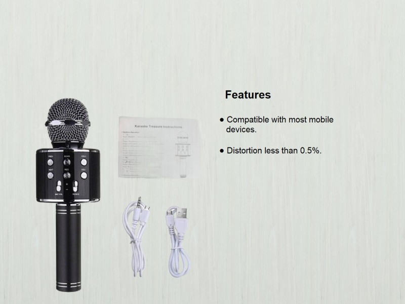 Hop WS 858 Wireless Handheld Bluetooth Mic with Speaker Bluetooth