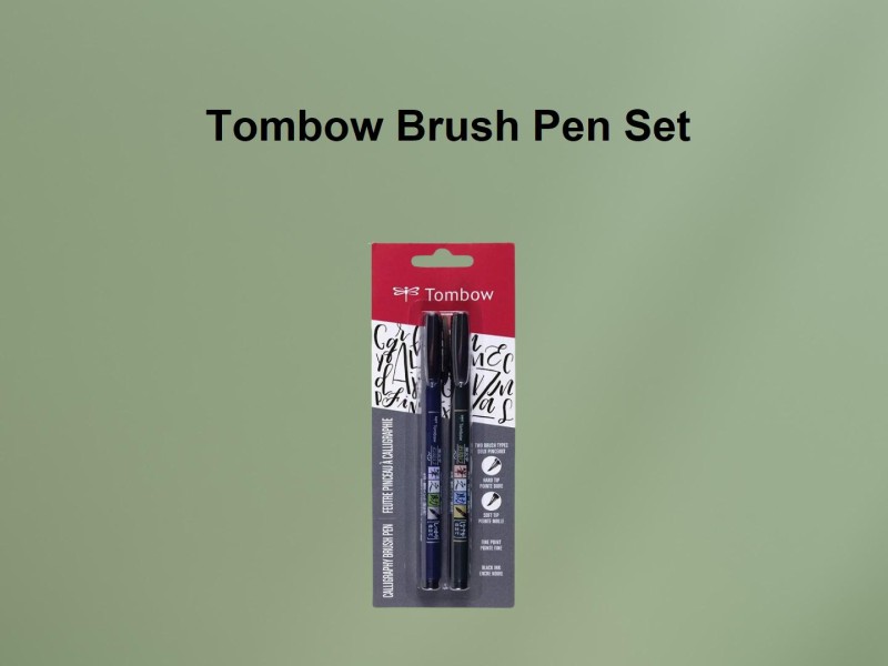 Tombow Fudenosuke Brush Pen 2 Pens Set