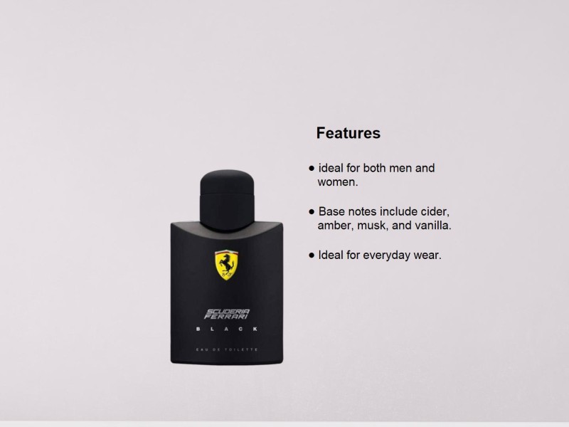 Ferrari black best sale perfume descripcion