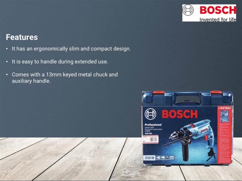 Bosch gsb 550 cheap price