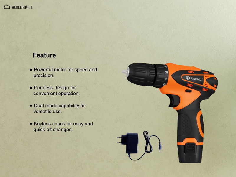 Buildskill discount cordless drill