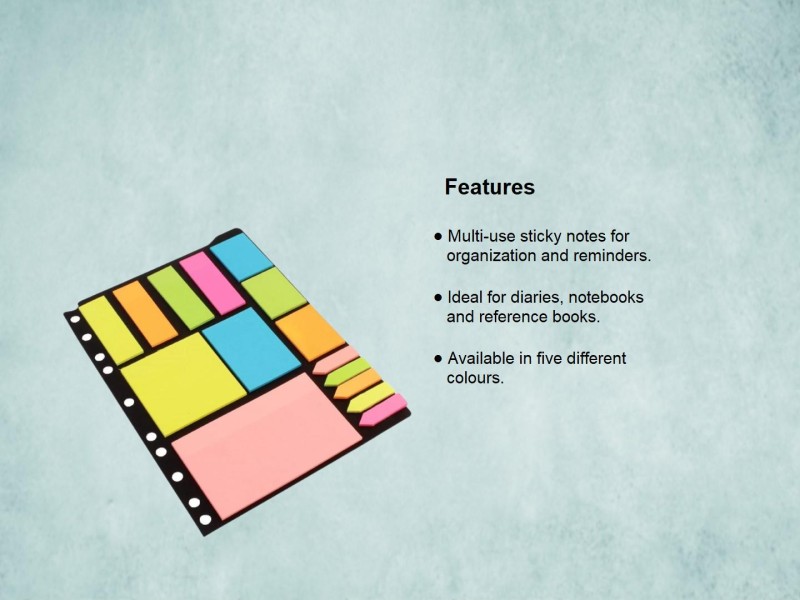 FRKB file sticky notes 25 Sheets regular, 5 Colors - self  stick notes