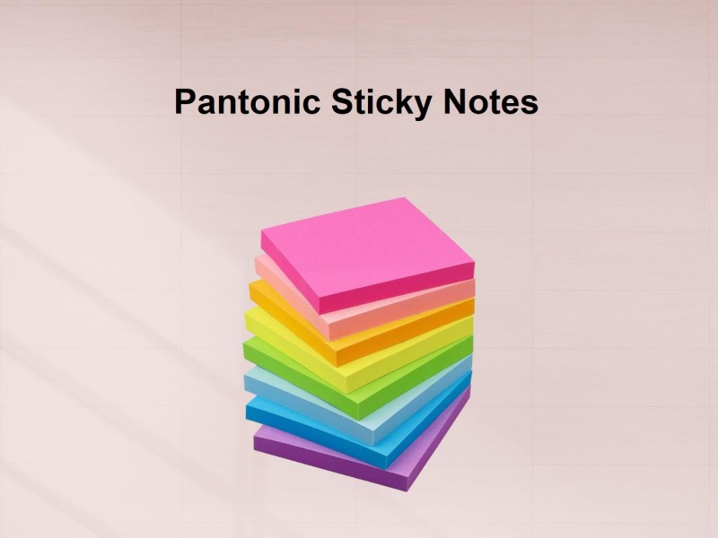 PANTONIC Fluorescent Paper Self Adhesive Sticky Notes  Bookmark Point It Marker Sticker 250 Sheets 3X 3, 5 Colors - STICKY NOTE