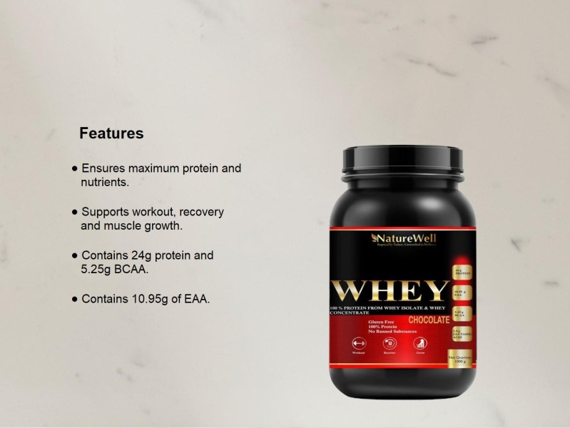 Naturewell Protein Plus Body Building Gym Supplement Whey Protein