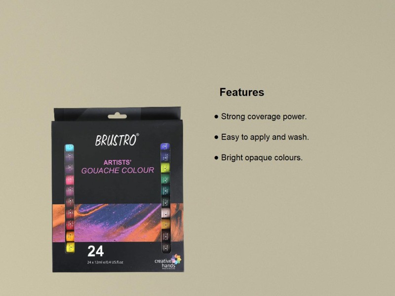 Brustro Gouache Colour Artist Gouche Color Set, Packaging Type