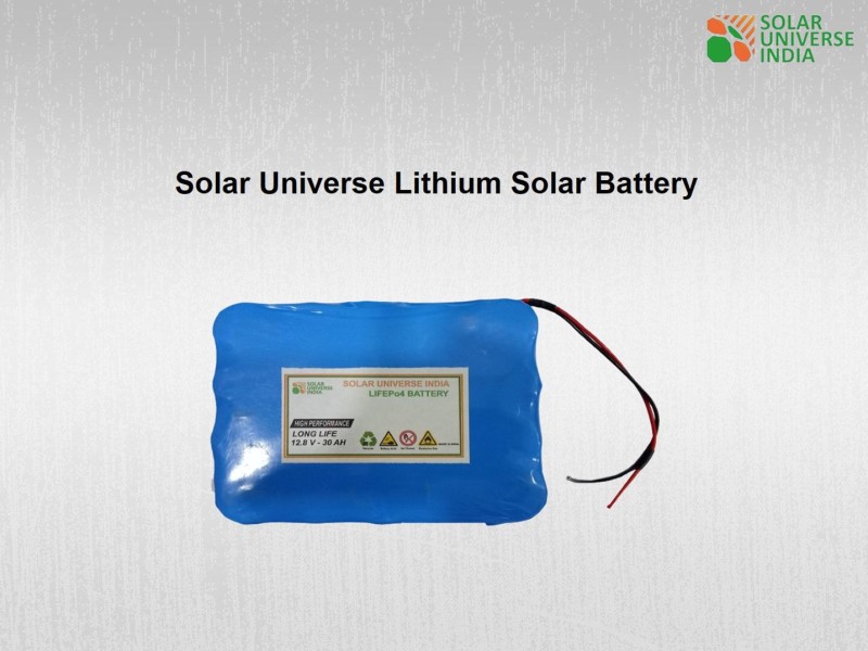 SOLAR UNIVERSE INDIA 12.8V-30ah LifePo4 Battery with BMS Lithium