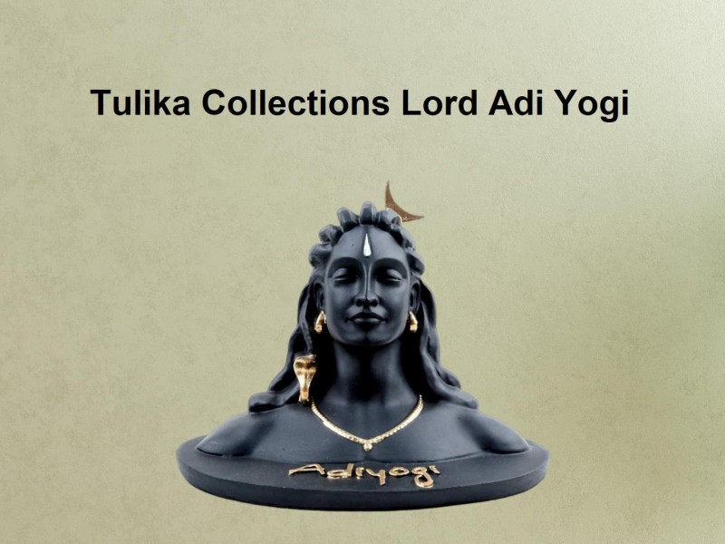 4.5 inch Adiyogi Statue with Rudraksha Mala for Car Accessories