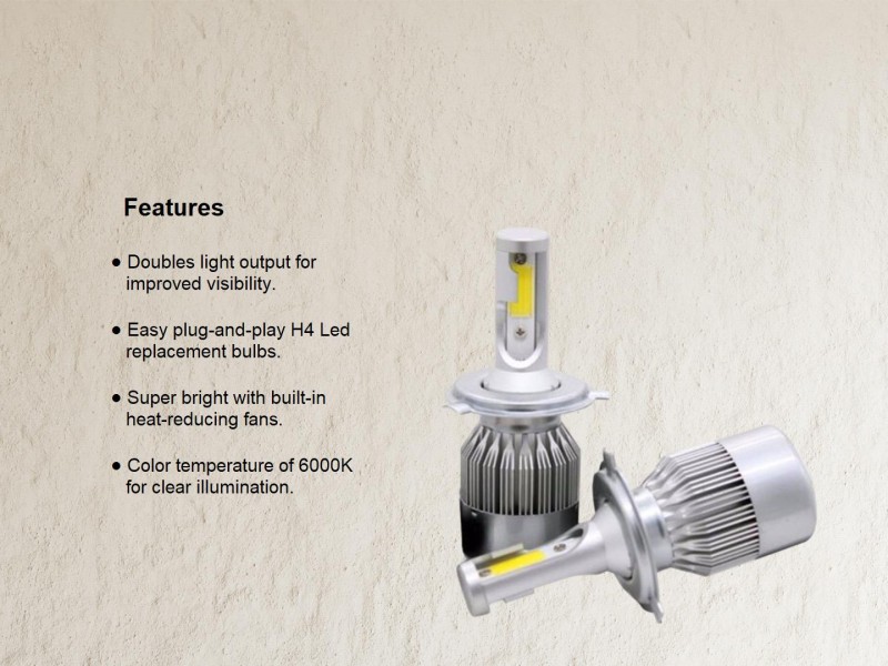 Generic Xenon LED Phare Ampoule C6 H7 lumière blanche 36W 3800LM à prix pas  cher