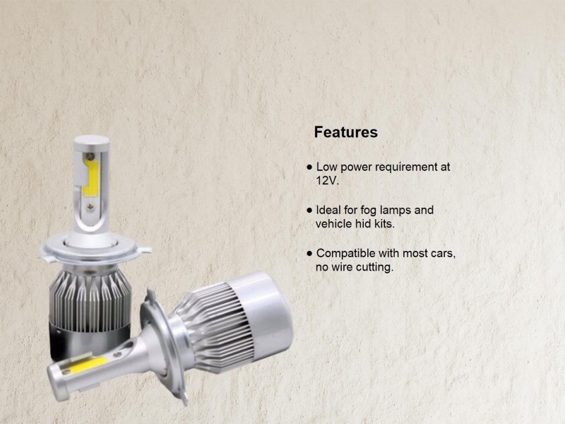 C6 H11 Led Headlight Ultra High Temperature Lamp 36W/ 3800LM/ DC