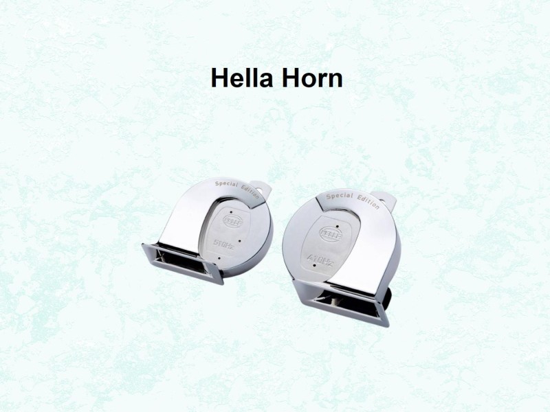 Hella Trumpet Horn Set Black Pearl (12V, 410/510 Hz, 105-118 dB @ 2m)
