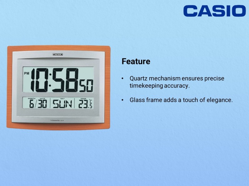 gennemsnit beton redde CASIO Digital 20.5 cm X 20.5 cm Wall Clock Price in India - Buy CASIO  Digital 20.5 cm X 20.5 cm Wall Clock online at Flipkart.com