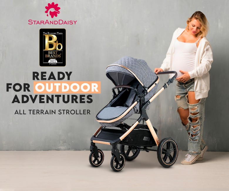 Baby Stroller - StarAndDaisy EasyGo Travel Friendly Luxury Baby Stroller  and Kids Strollers / Pram / Buggy , Pushchair with high landscape seat