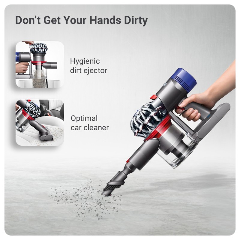 Dyson V7 Animal Cordless Vacuum Cleaner with Powerful Suction Hygienic Dirt Ejector