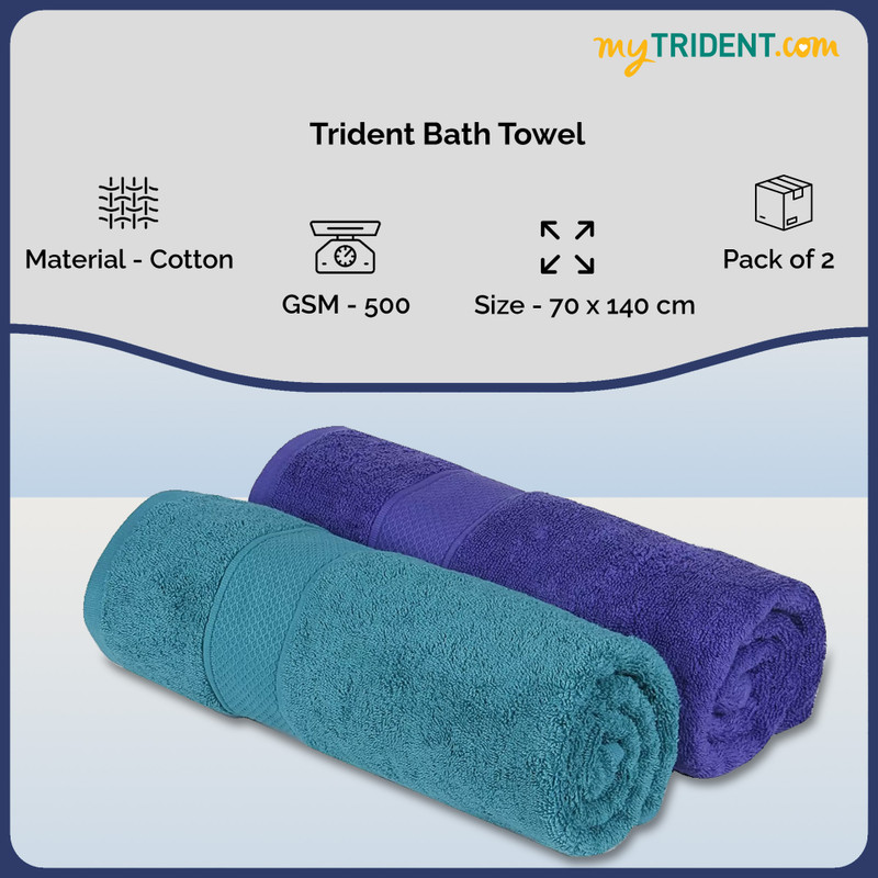 TRIDENT Cotton 500 GSM Bath Towel Set Buy TRIDENT Cotton 500 GSM Bath Towel Set Online at Best Price in India Flipkart