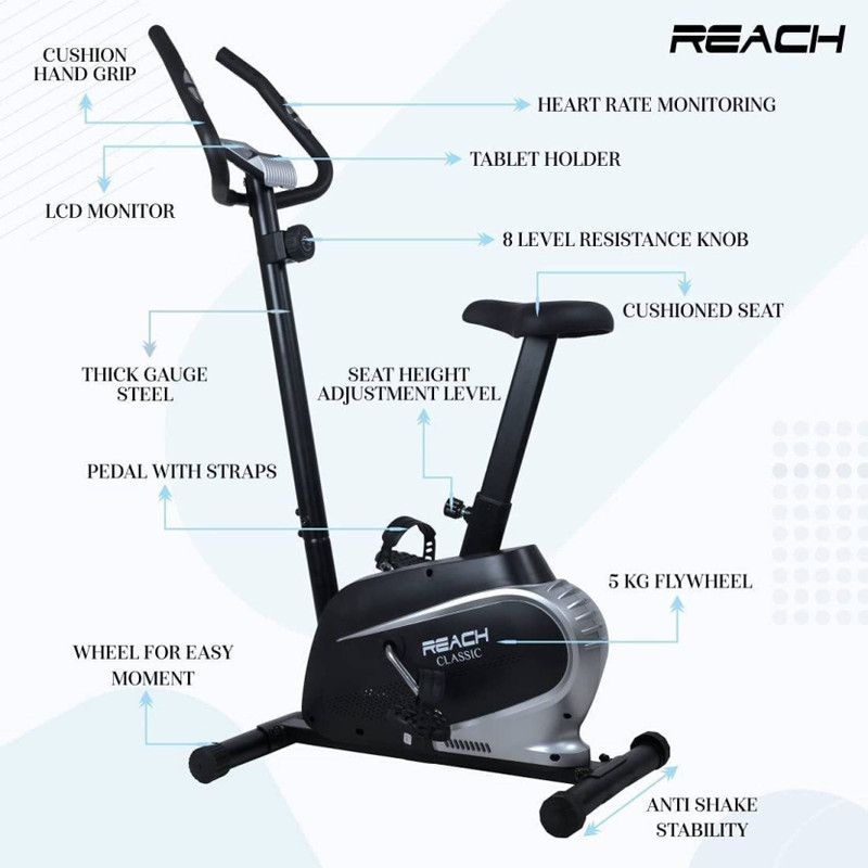 Reach B 201 Magnetic Exercise Bike stationary upright Fitness Cycle For Home Gym Upright Stationary Exercise Bike Buy Reach B 201 Magnetic Exercise Bike stationary upright Fitness Cycle For Home Gym U...