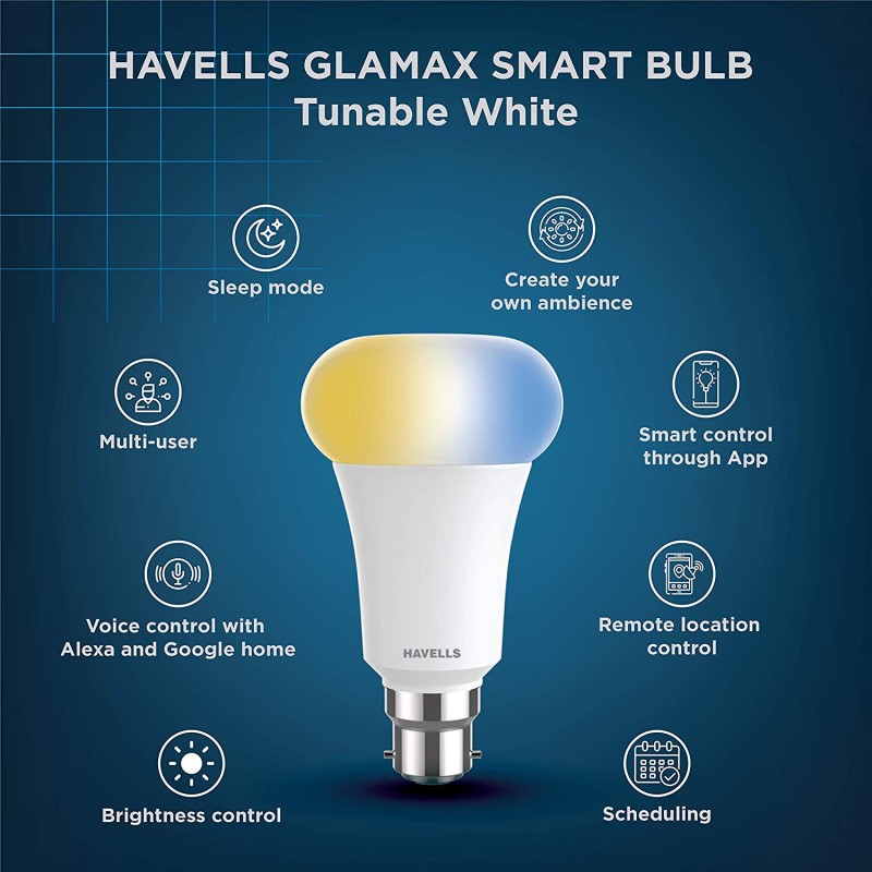 Buy the Brilliant Smart WiFi LED RGB Smart Light Bulb B22, 800
