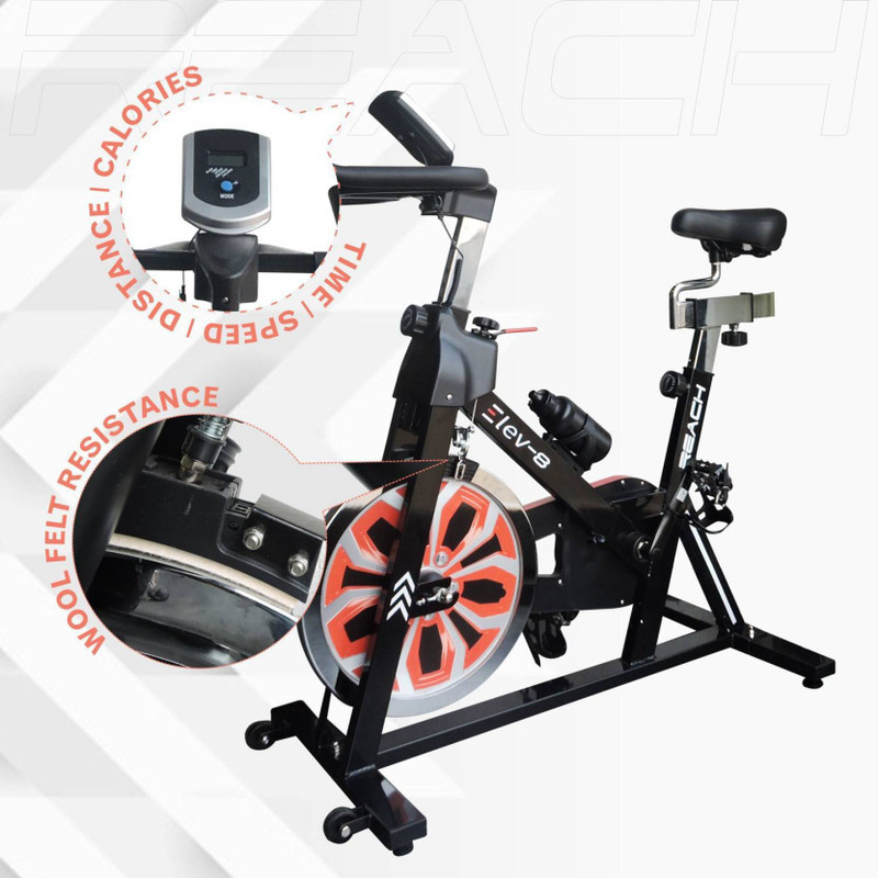 Reach Elev 8 Spin Cycle Exercise Fitness Machine Bike For Home Gym Spinner Exercise Bike Buy Reach Elev 8 Spin Cycle Exercise Fitness Machine Bike For Home Gym Spinner Exercise Bike Online at Best Pri...