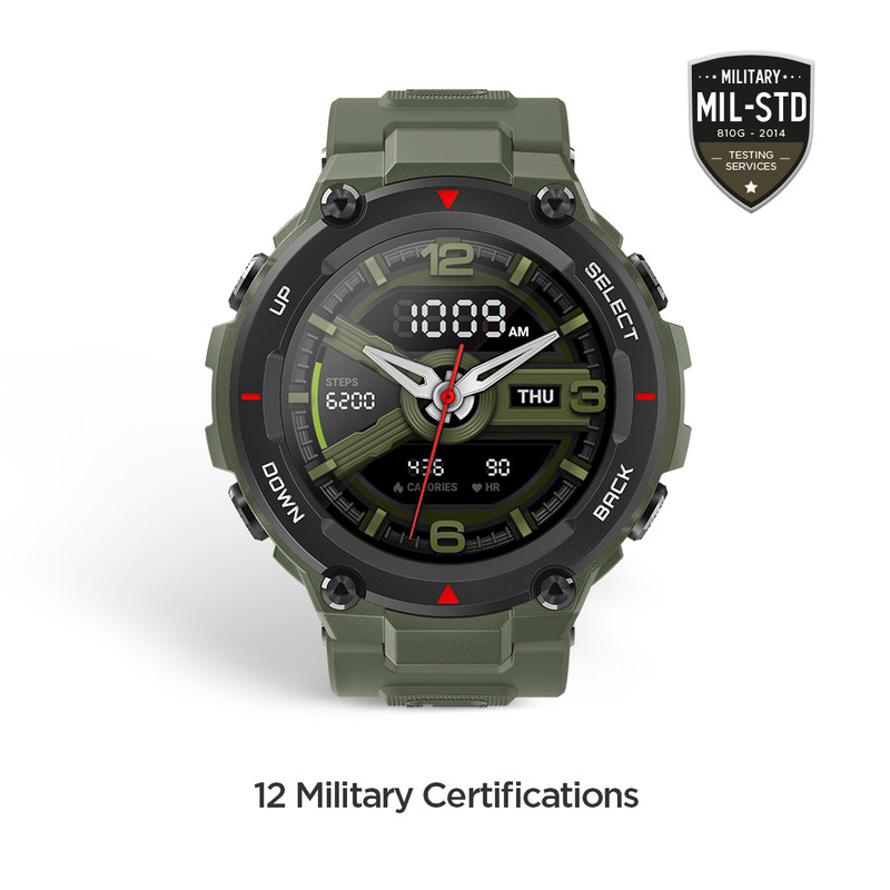 Military grade certification hotsell amazfit t rex