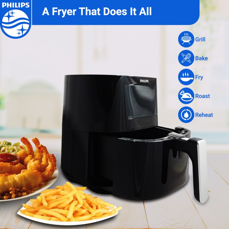 Buy Philips Digital HD9252/90 1400 W Air Fryer with Touch Panel, Rapid Air  Technology, 4.1 Liter, Black Online at Best Prices in India - JioMart.