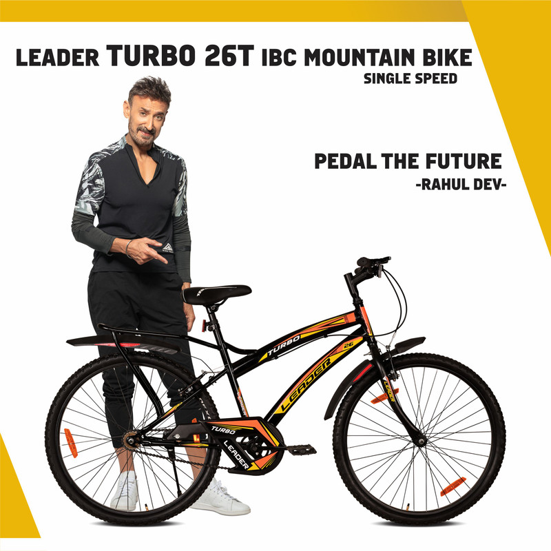 LEADER TURBO 26T IBC Mountain Bicycle Bike without Gear Single Speed for Men 26 T Mountain Cycle