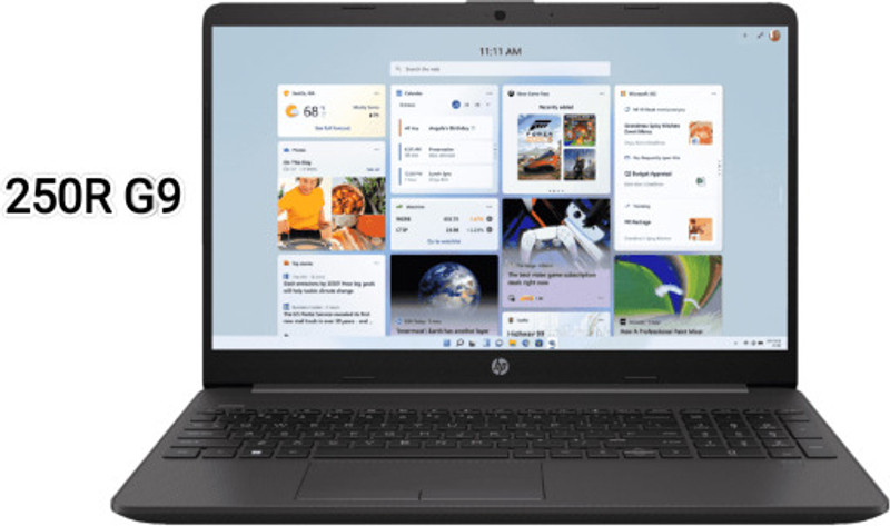 HP U series Intel Core i3 13th Gen 1315U - (8 GB/512 GB SSD/DOS) 250R G9 Laptop (15.6 Inch, Dark Ash Silver, 1.74 kg)