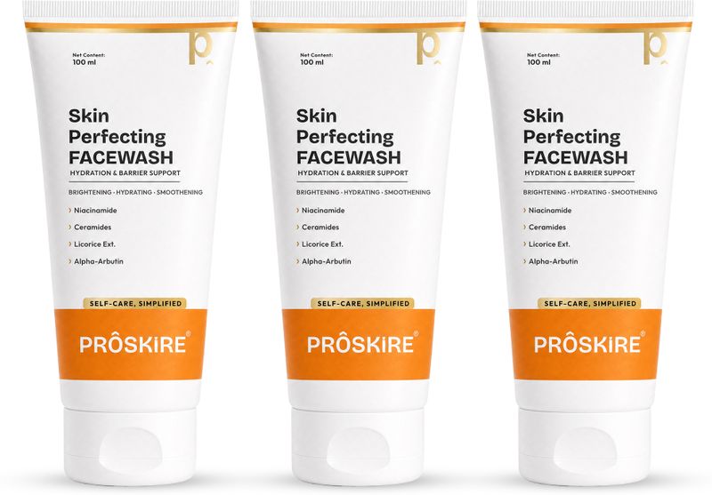 Proskire Skin Perfecting Face Wash with Niacinamide, Ceramides & - Image 2