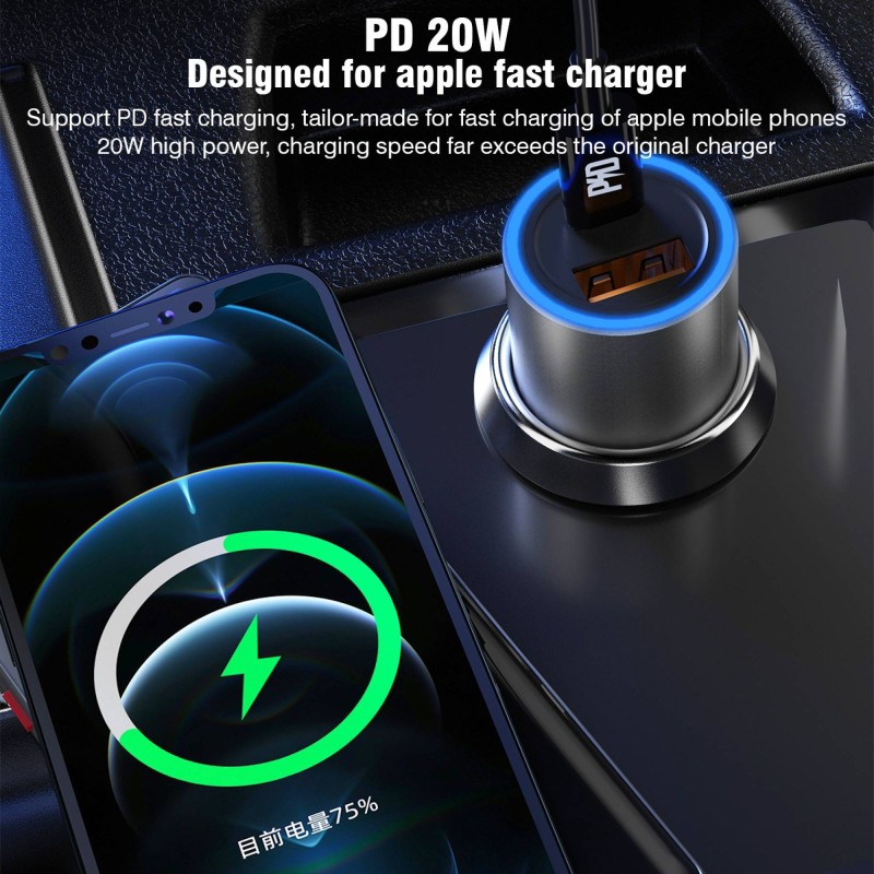 DUDAO 22.5 W Qualcomm 3.0 Turbo Car Charger Price in India