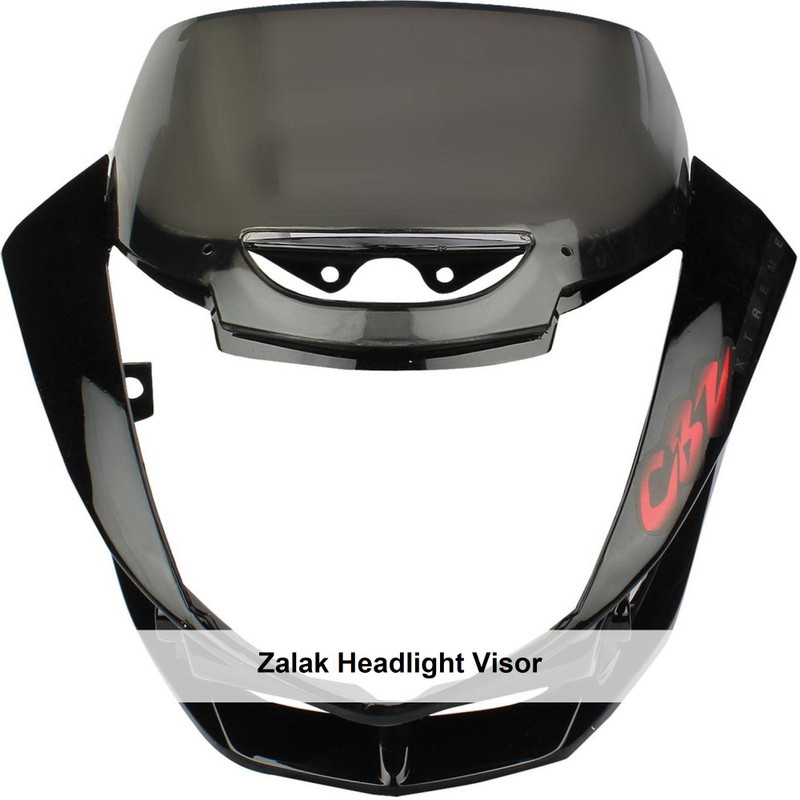 zalak Headlight Visor with Glass for CBZ Xtreme Black type 2 Bike Headlight Visor Price in India Buy zalak Headlight Visor with Glass for CBZ Xtreme Black type 2 Bike Headlight Visor online