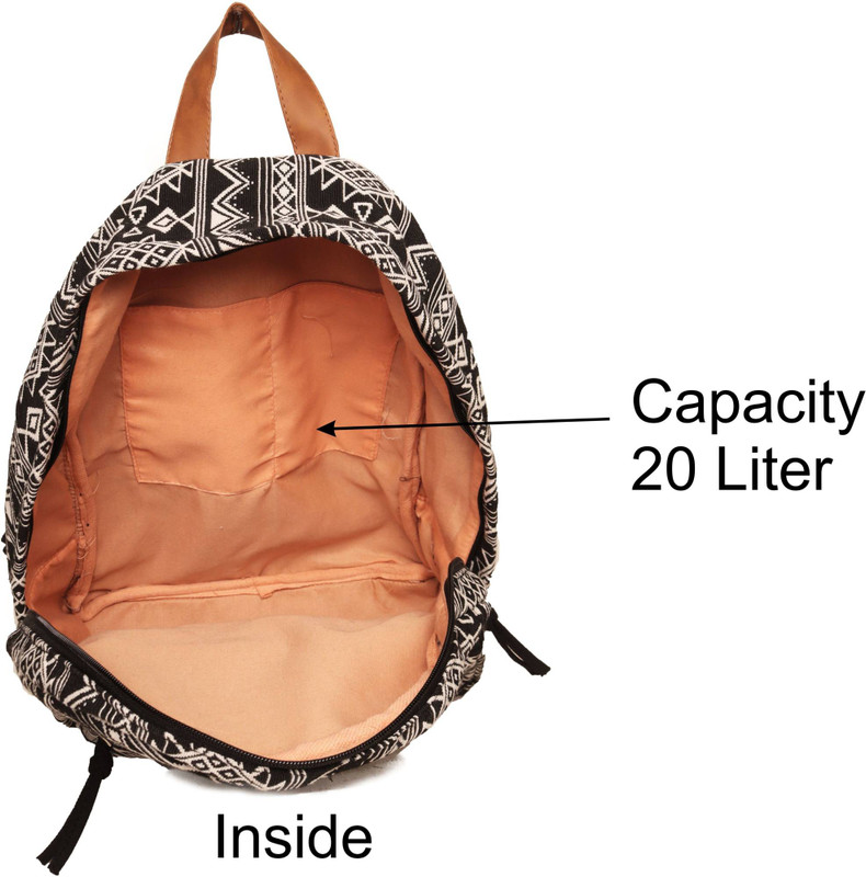 ASTRID Canvas Unisex Backpack 20 L Backpack Dary Grey Textured