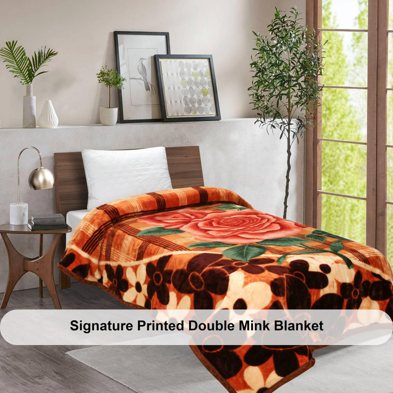 Signature Printed Double Mink Blanket for Heavy Winter Buy Signature Printed Double Mink Blanket for Heavy Winter Online at Best Price in India Flipkart