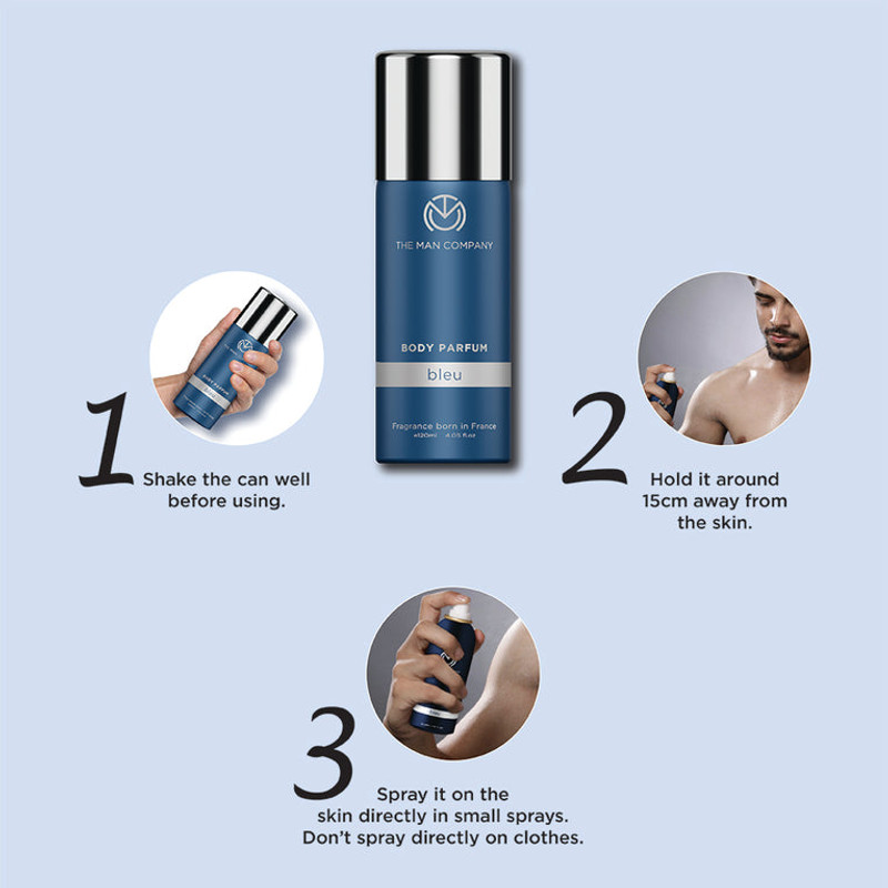 The man company bleu body perfume sales