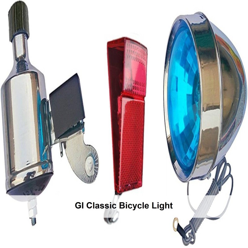 GI Classic Bicycle Dynamo with Retro LED Front and Back Light 12v 6w LED  Front Rear Light Combo - Buy GI Classic Bicycle Dynamo with Retro LED Front  and Back Light 12v