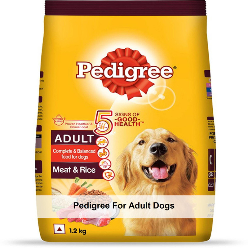 PEDIGREE Adult Meat Rice 1.2 kg Dry Adult Dog Food Price in India