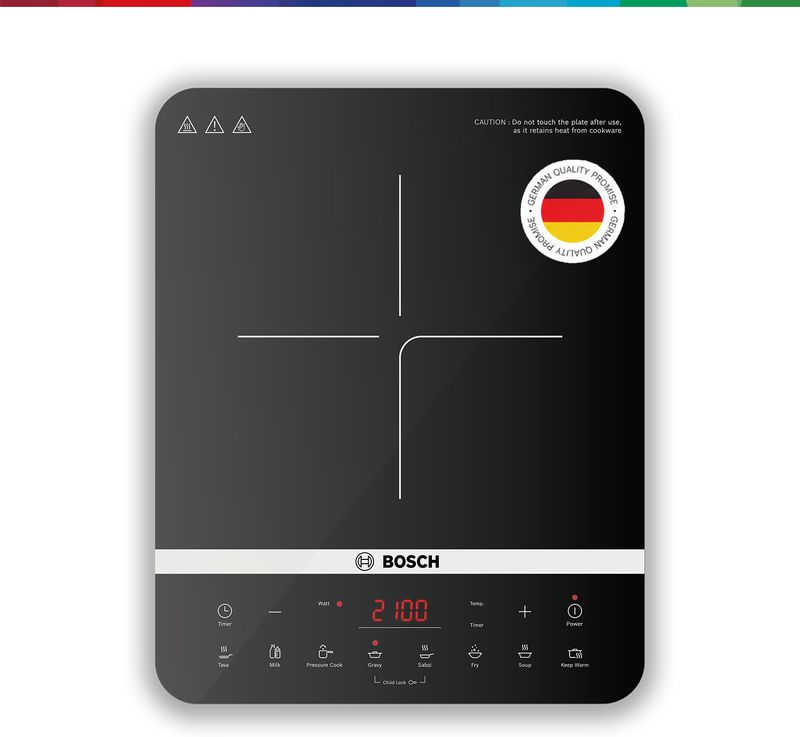 BOSCH 2100 W Induction Cooktop Touch Panel (Black, PI815S11EI)