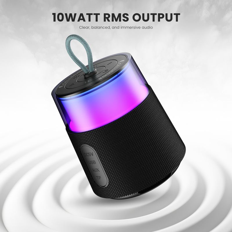 Cellecor CLB-80 BOOM | 10 Hr Playtime | BT-v5.3 | 2600mAH | Water Resistant 10 W Bluetooth Speaker (Black, Stereo Channel) - Image 4