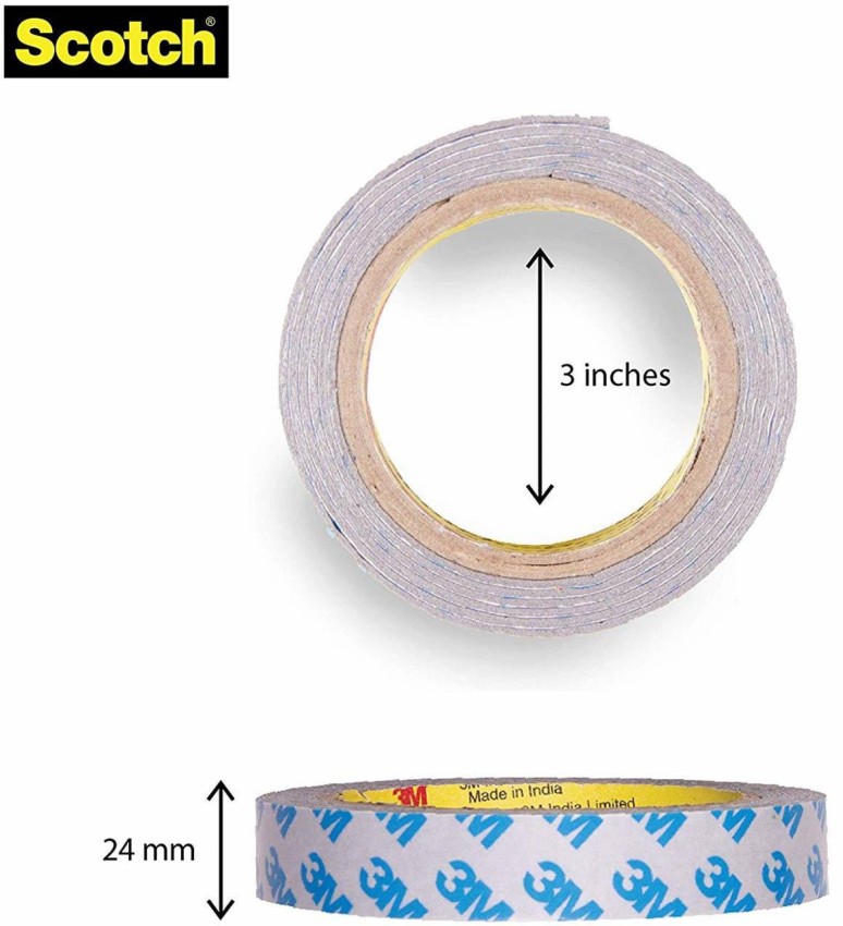 Buy 3M Super Series Double Sided with Primer Double Sided tape (Manual)(Set  of 4, White) on Flipkart