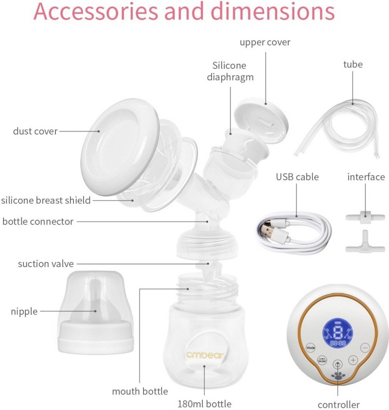 Cmbear 2024 breast pump