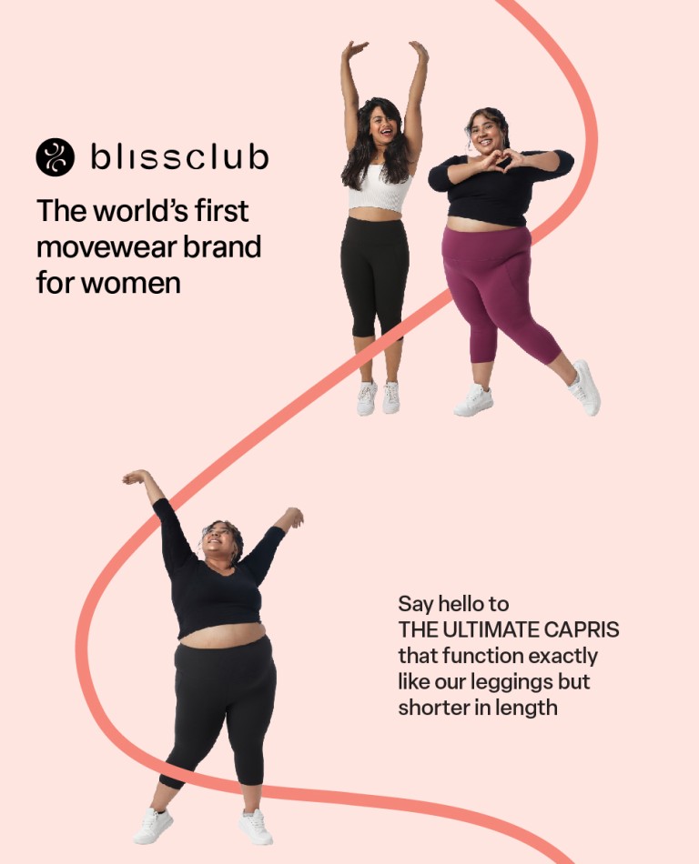Buy Blissclub Women Black The Ultimate Capris With 2 Pockets And 3