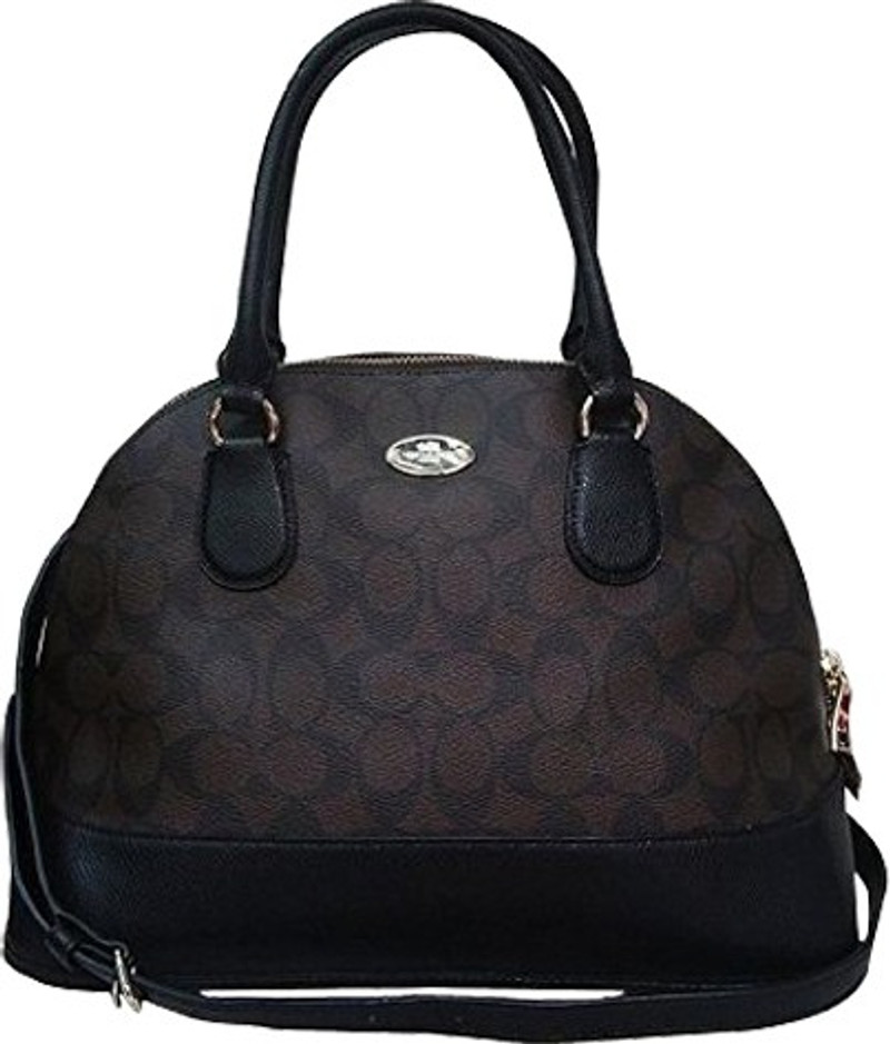 coach brown and black purse