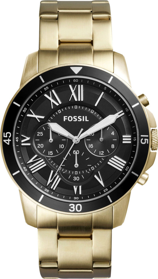 fossil gold watch mens