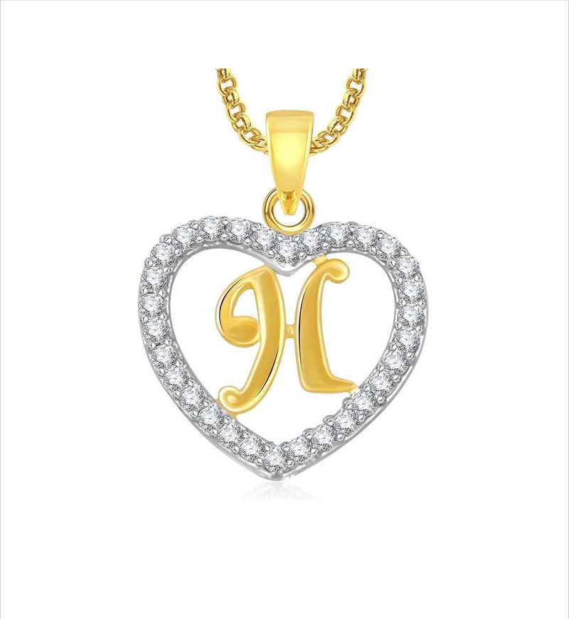 Stylish Teens Trendy Alphabet H Letter Heart Locket With Chain For Men And Women Boys Girls Gold Plated Alloy Locket Price In India Buy Stylish Teens Trendy Alphabet H Letter Heart Locket
