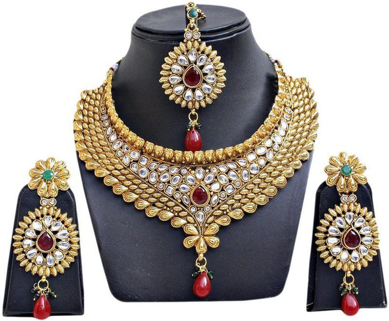 flipkart necklace sets with price, deep 