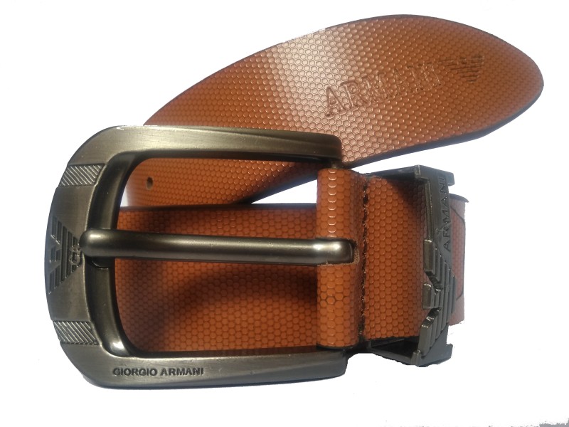 armani leather belt mens